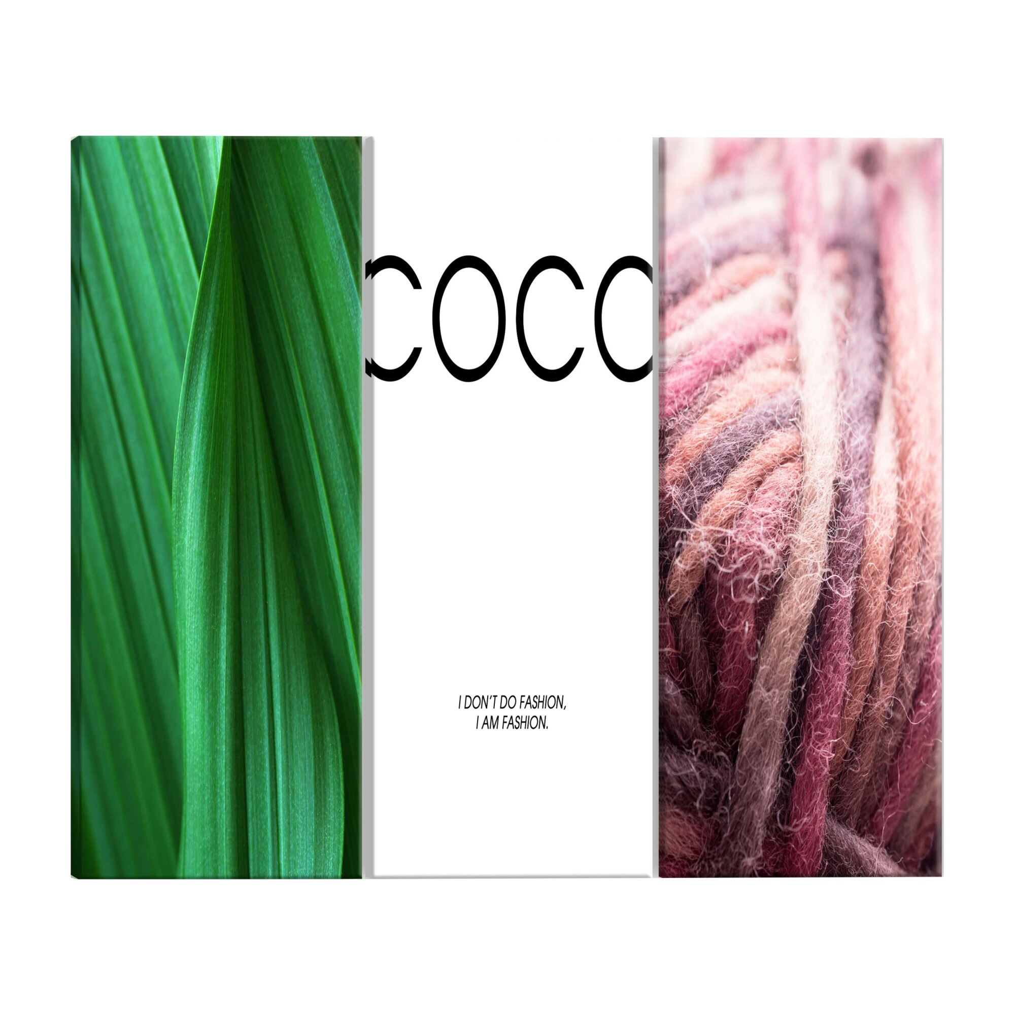 Tablou canvas 3 piese - cocotier - 60 x 30 cm