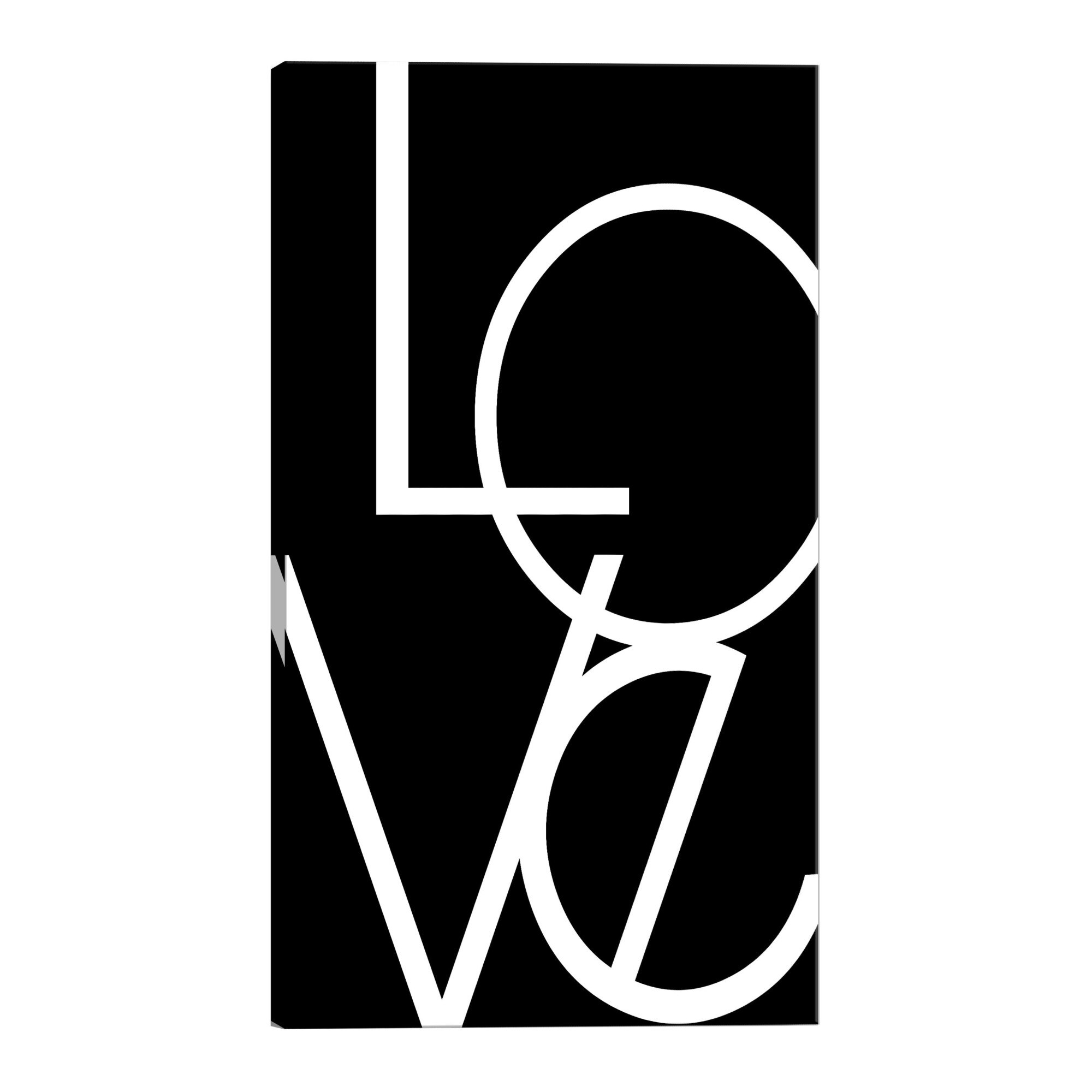 Tablou canvas - Alb-negru dragoste - 40 x 60 cm