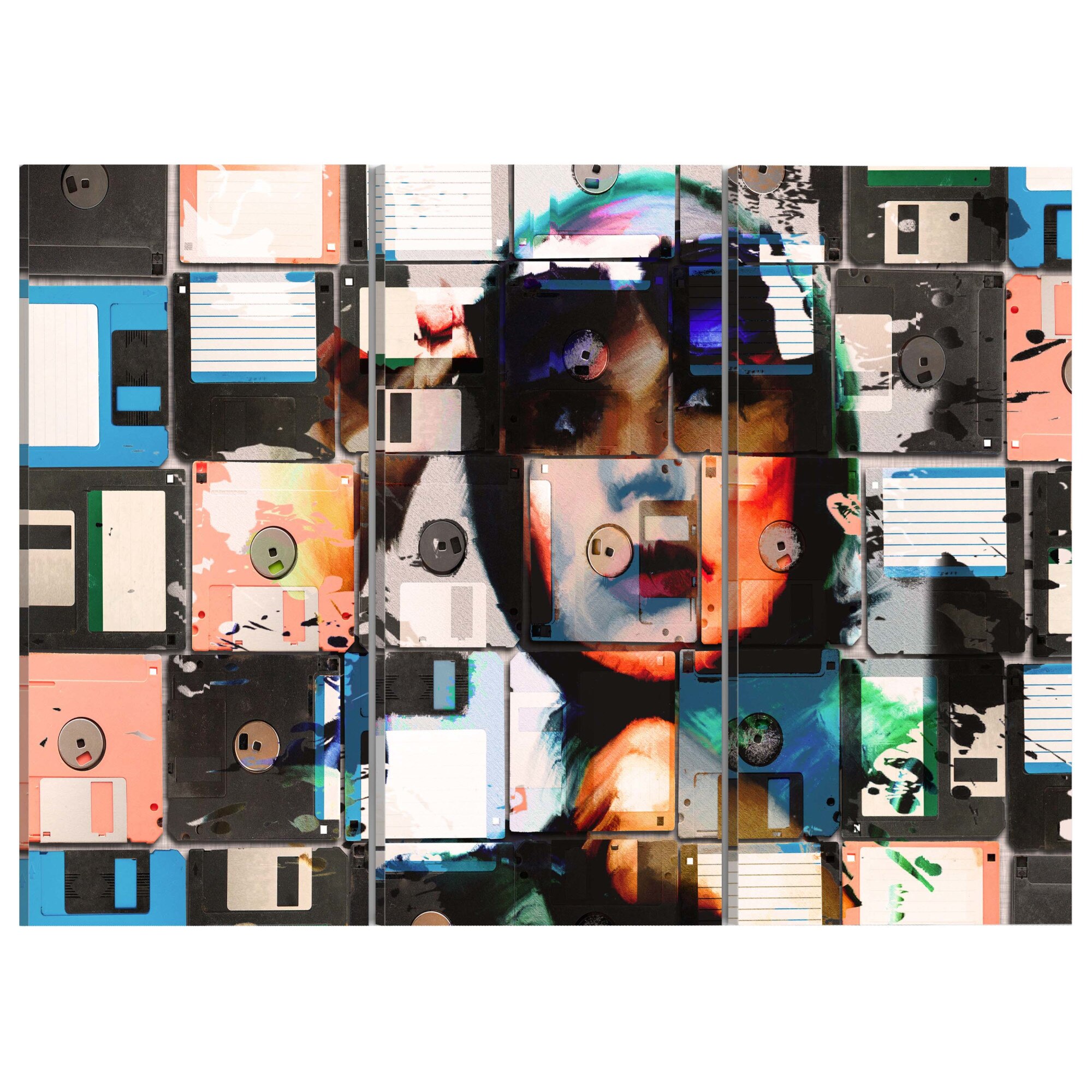 Tablou canvas 3 piese - Instantanee de memorie - 120 x 80 cm