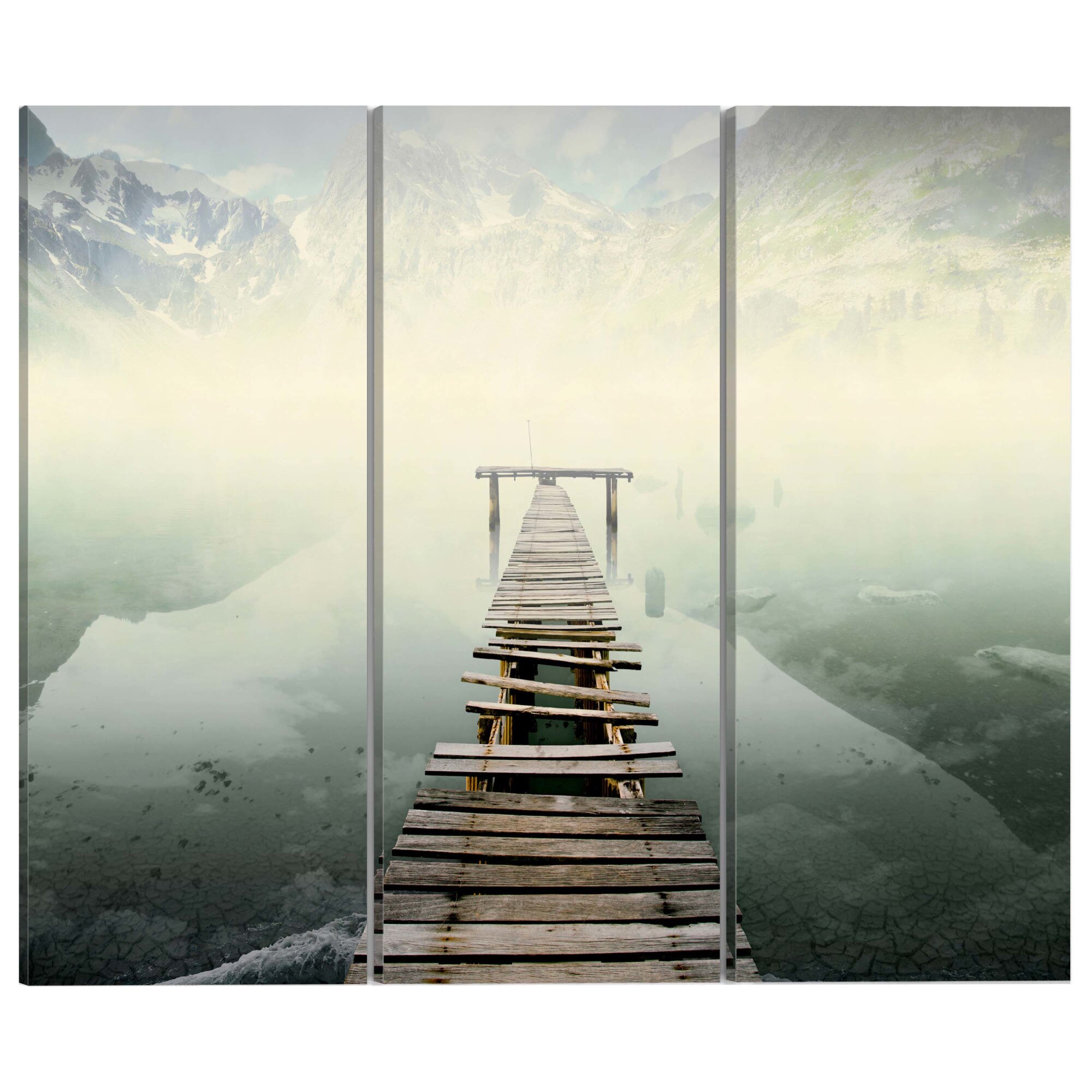 Tablou canvas 3 piese - Punctul de neintoarcere triptic - 120 x 80 cm