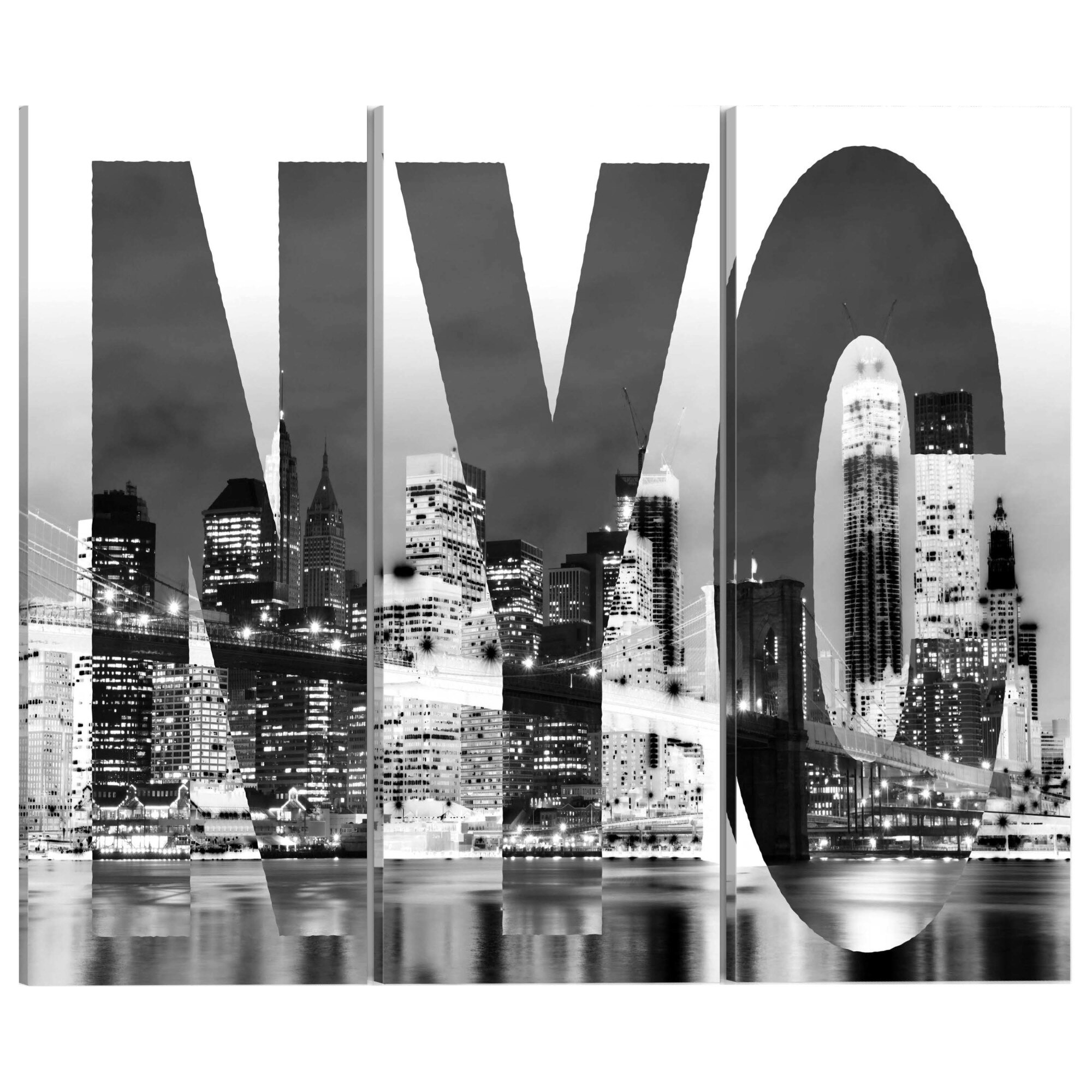 Tablou canvas 3 piese - New York - 120 x 80 cm