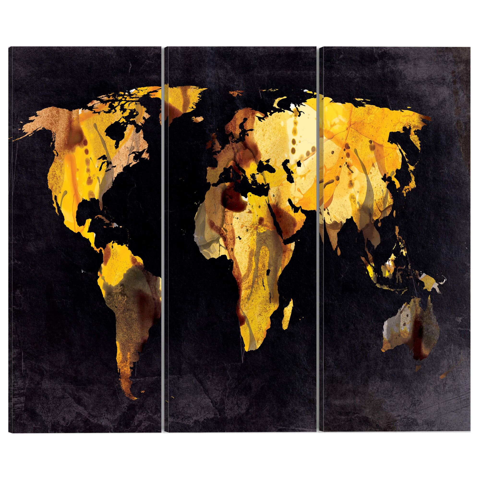 Tablou canvas 3 piese - Daca Lumea ar fi un desert ... triptic - 60 x 40 cm