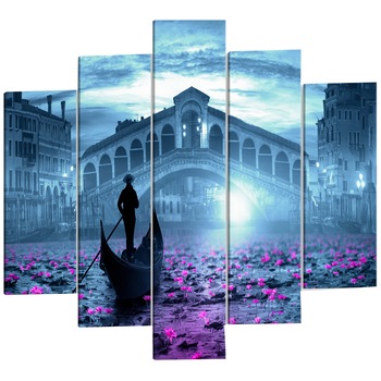 Tablou canvas 5 piese - Venetia magica 3 - 200 x 100 cm Tablou canvas 5 piese - Venetia magica 3 - 200 x 100 cm
