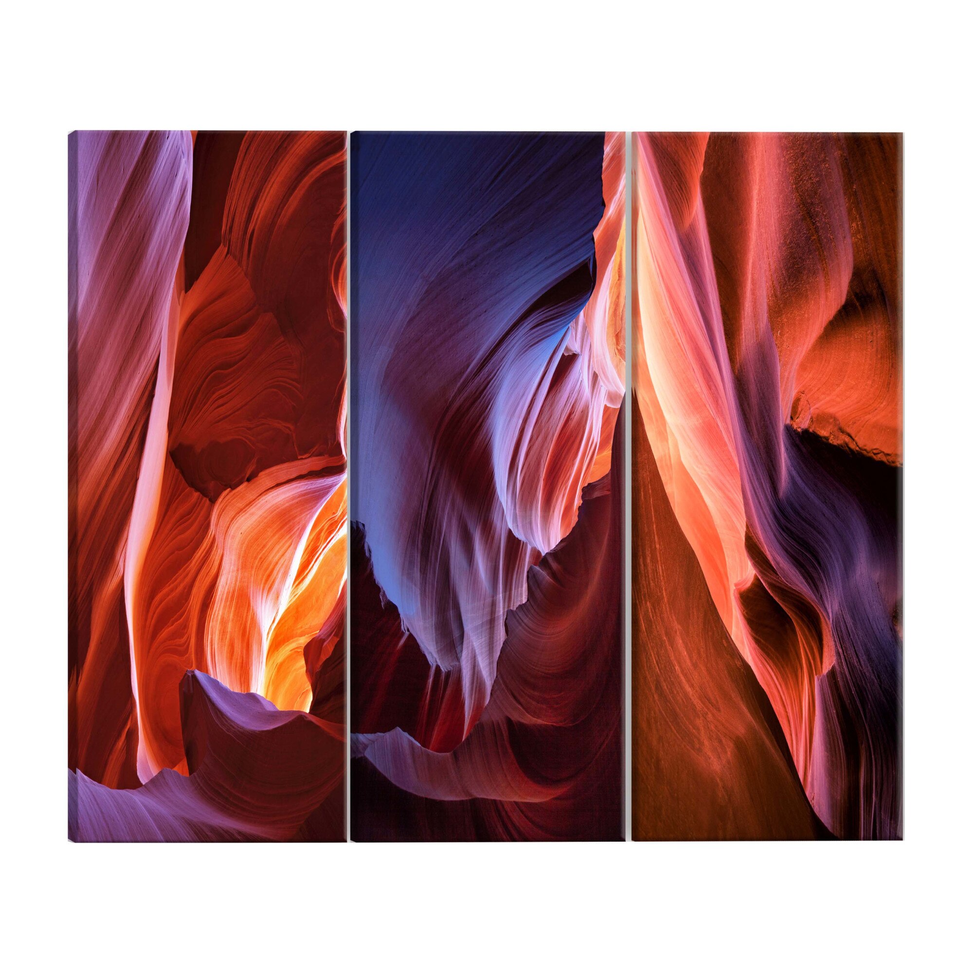 Tablou canvas 3 piese - canioane - 60 x 30 cm