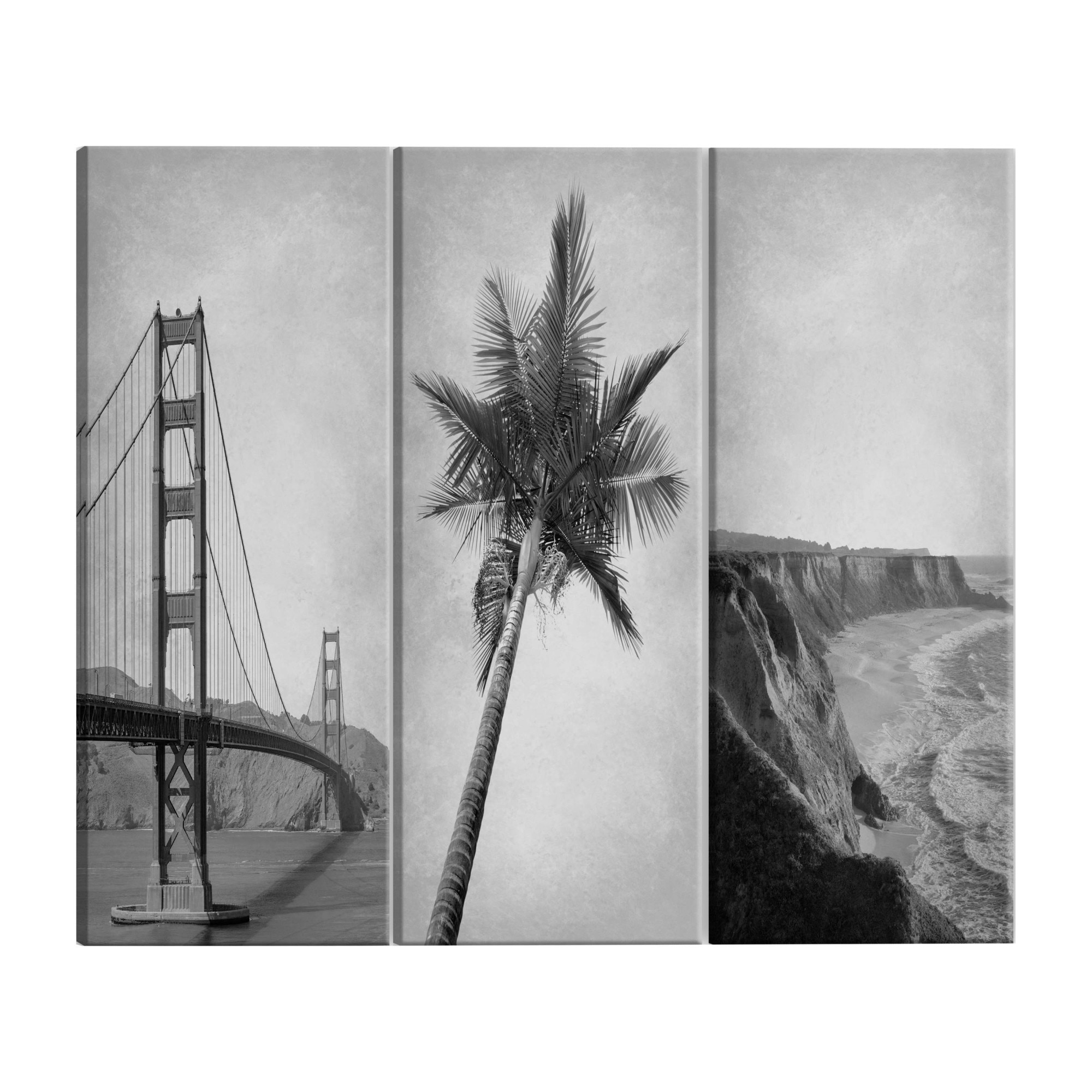 Tablou canvas 3 piese - California - 60 x 30 cm