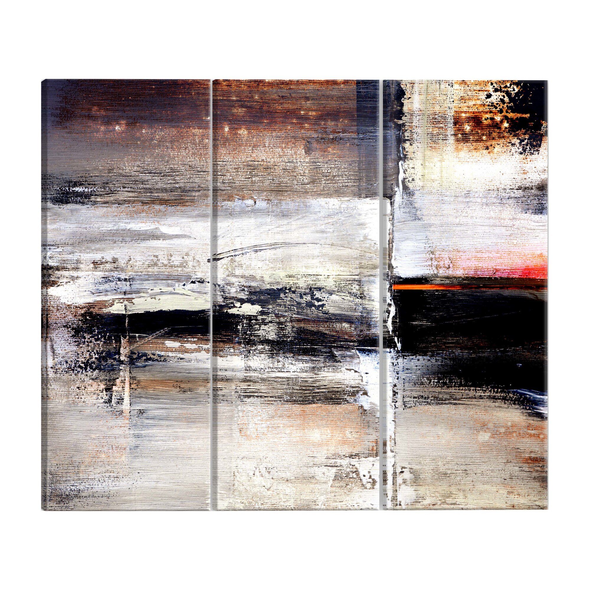Tablou canvas 3 piese - Calmeaza Hum - 120 x 60 cm