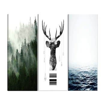 Tablou canvas 3 piese - Natura Chilly - 60 x 30 cm Tablou canvas 3 piese - Natura Chilly - 60 x 30 cm