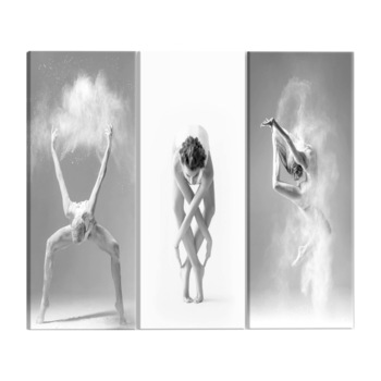 Tablou canvas, 3 piese, Balet, 60 x 30 cm Tablou canvas, 3 piese, Balet, 60 x 30 cm