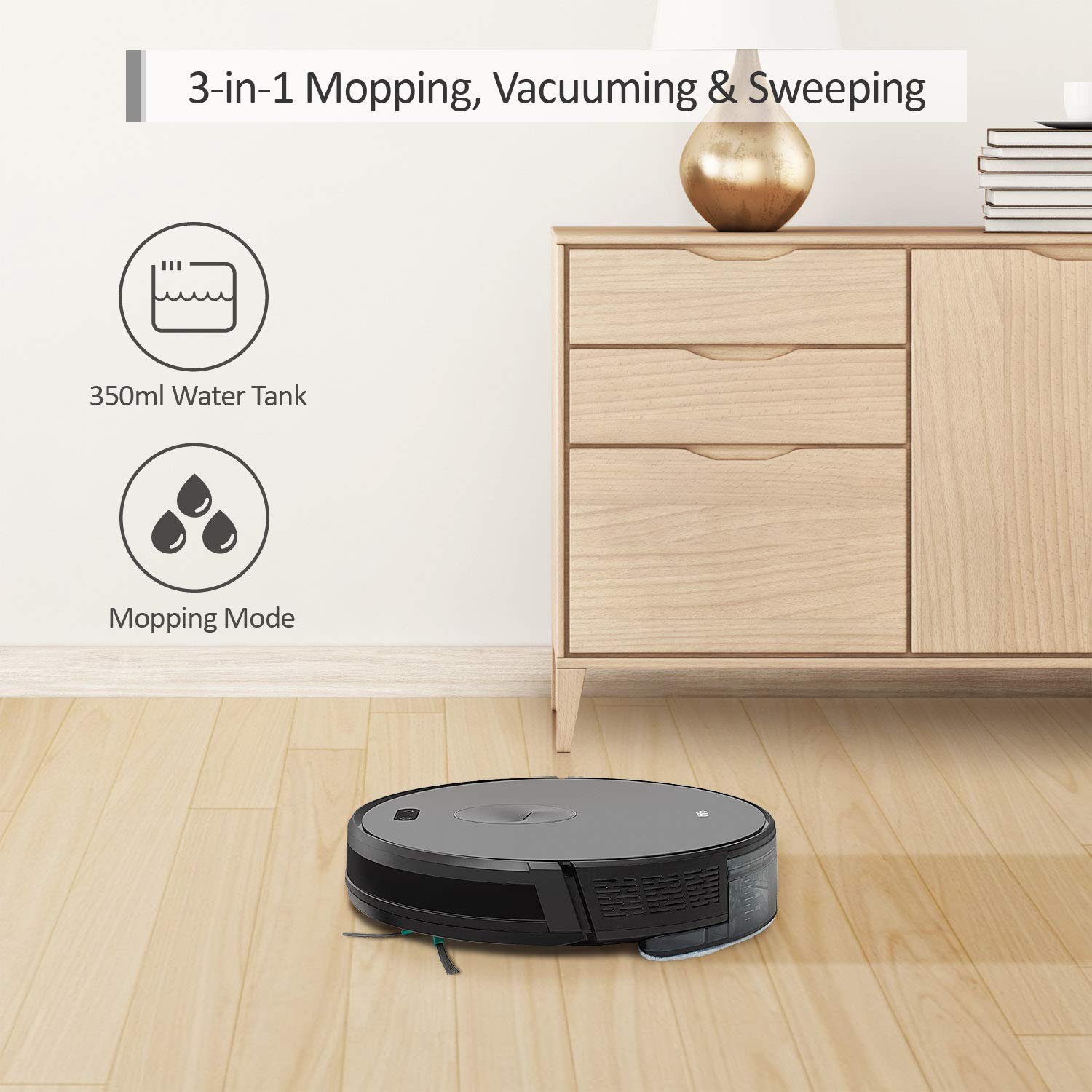 Прахосмукачка Trifo Ironpie m6+ Robot Vacuum Cleaner with Water Tank