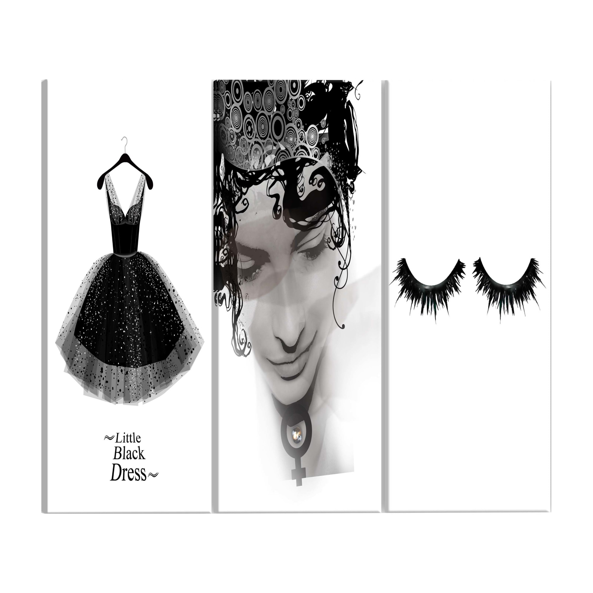 Tablou canvas 3 piese - Carnival Mood - 120 x 60 cm