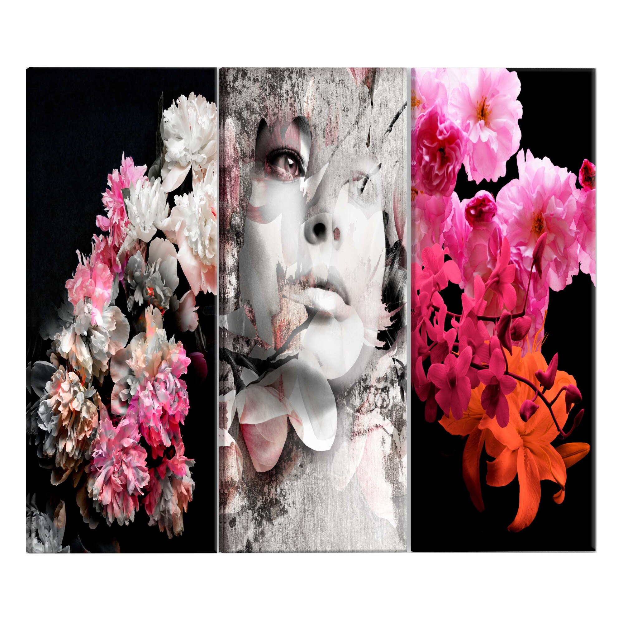 Tablou canvas 3 piese - Infatuare matura - 120 x 60 cm