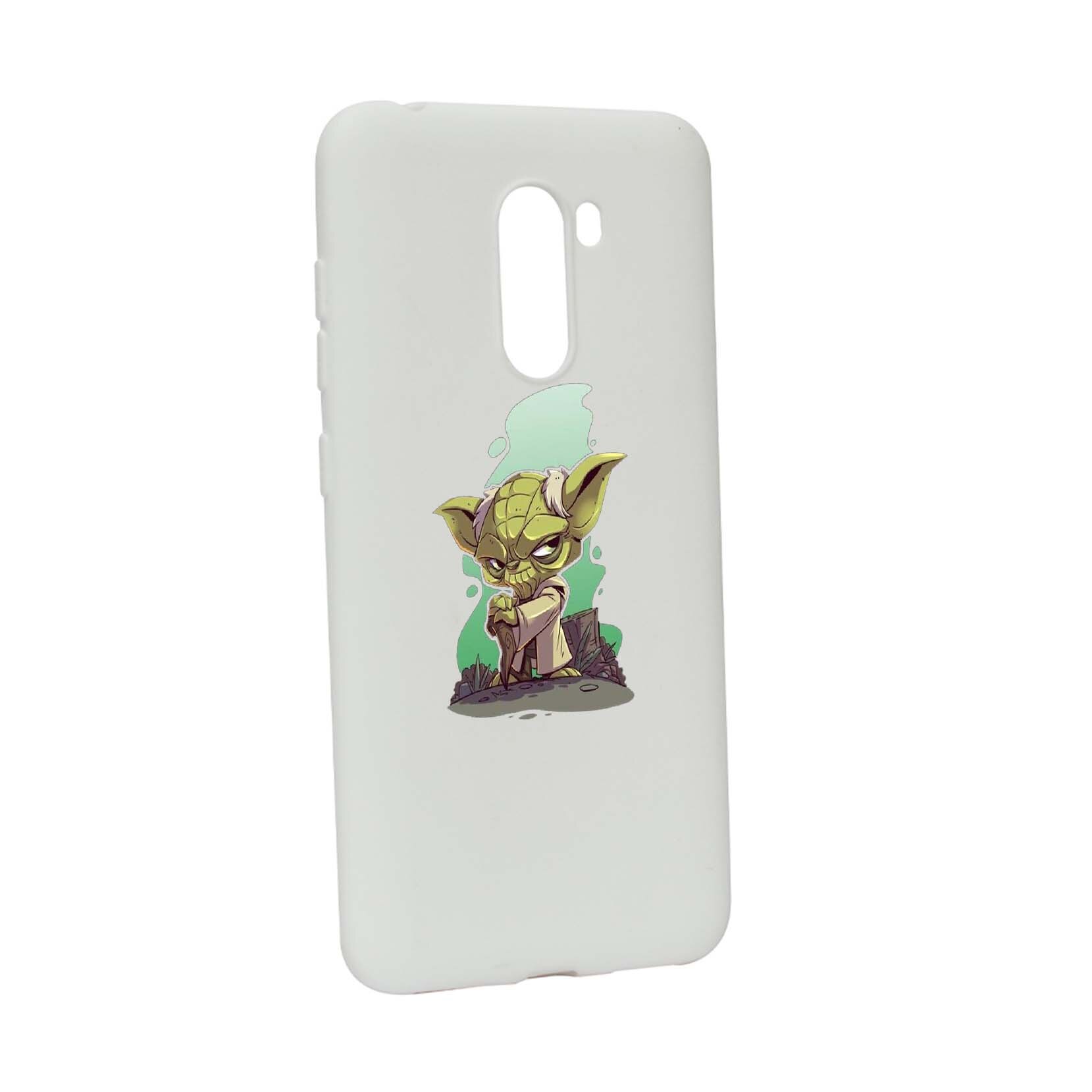 Husa de protectie Star Wars - Yoda, Movie pentru Xiaomi PocoPhone F1, rezistenta la uzura, anti-alunecare, din silicon Premium, W403
