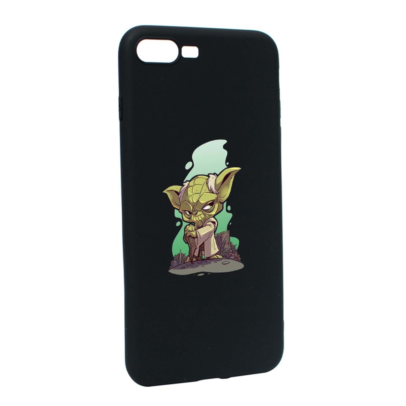 Husa de protectie Star Wars - Yoda, Movie pentru Apple iPhone 7 Plus / 8 Plus, rezistenta la uzura, anti-alunecare, din silicon Premium, B403