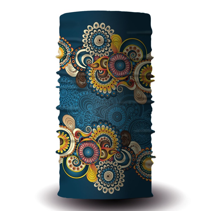 Bandana Mandala SUA, Liratek, 100% Poliester, Multicolor