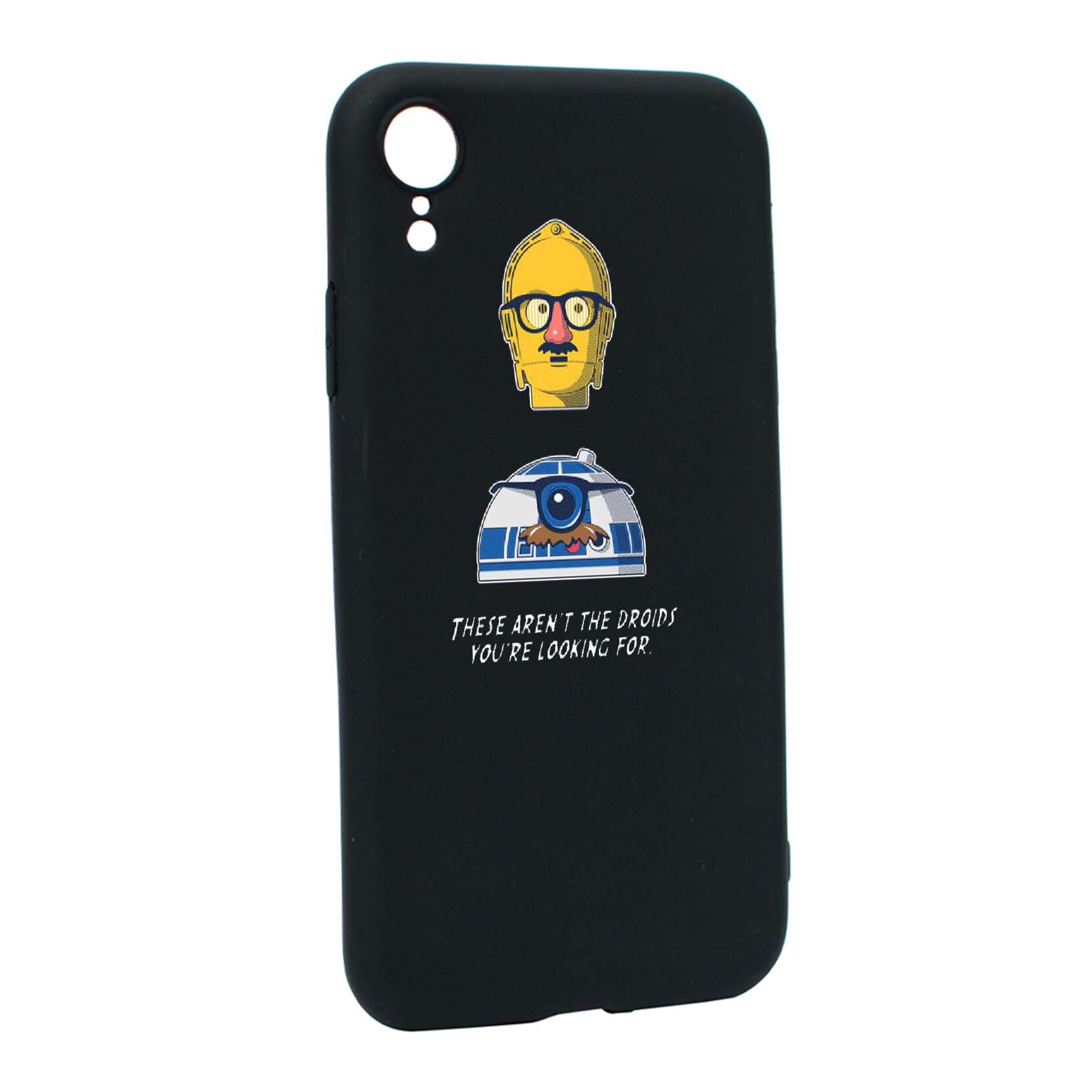 Husa de protectie Star Wars - Droids, Movie pentru Apple iPhone XR, rezistenta la uzura, anti-alunecare, din silicon Premium, B410