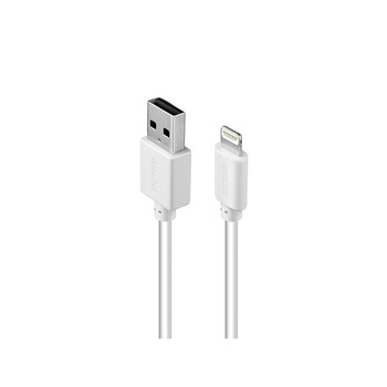 Cablu de incarcare/transfer date, Acme, Lightning/USB tip A, Compatibil cu iPhone, 1 m, Alb Cablu de incarcare/transfer date, Acme, Lightning/USB tip A, Compatibil cu iPhone, 1 m, Alb