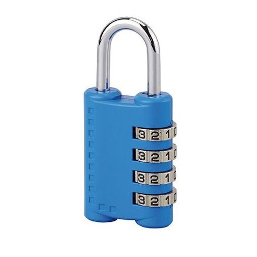 Lacat bagaj, cu cifru, PAPEETE, 30 mm, 4 inele