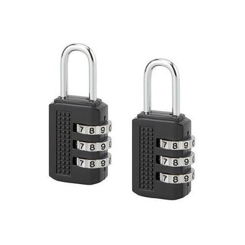 Set 2 lacate bagaj, cu cifru COMPACT 02, 21 mm