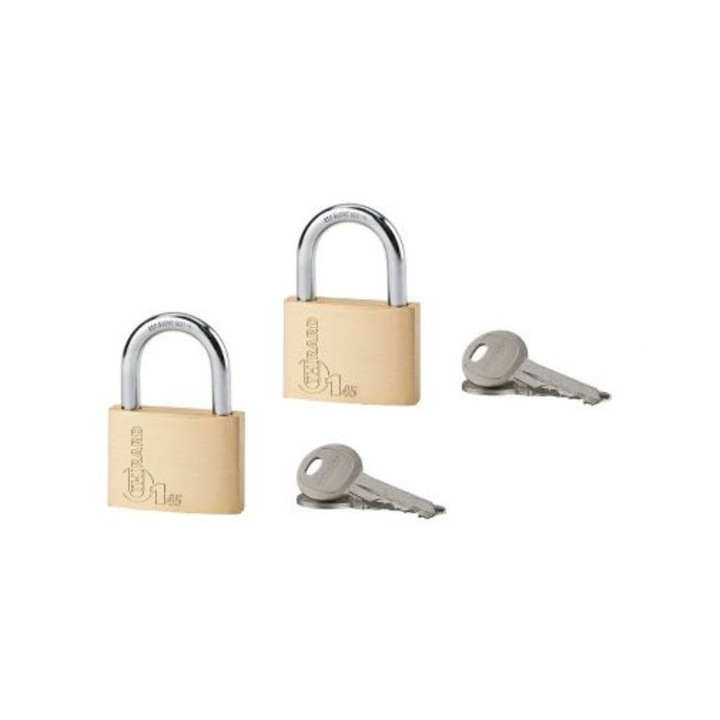 Set 2 lacate cu cheie, TYPE 1, 45 mm, deschidere cu 4 chei