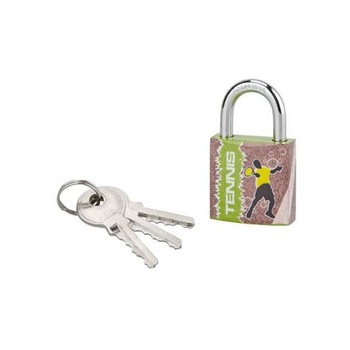 Lacat cu cheie, LINE SPORT 1, 30 mm (tenis) Lacat cu cheie, LINE SPORT 1, 30 mm (tenis)