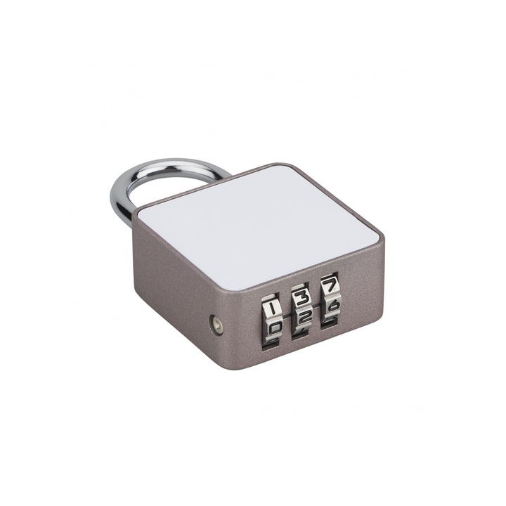 Катинар с шифър Thirard Graffiti, Метал, Сребрист, 35 мм