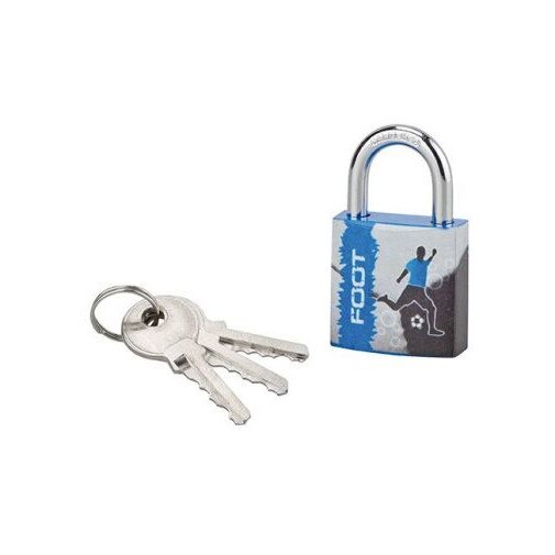 Lacat cu cheie, LINE SPORT 1, 30 mm (fotbal)