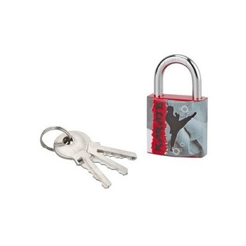 Lacat cu cheie, LINE SPORT 2, 30 mm (karate) Lacat cu cheie, LINE SPORT 2, 30 mm (karate)