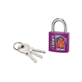 Lacat cu cheie, HAPPY LOCKY, 30 mm (violet) Lacat cu cheie, HAPPY LOCKY, 30 mm (violet)