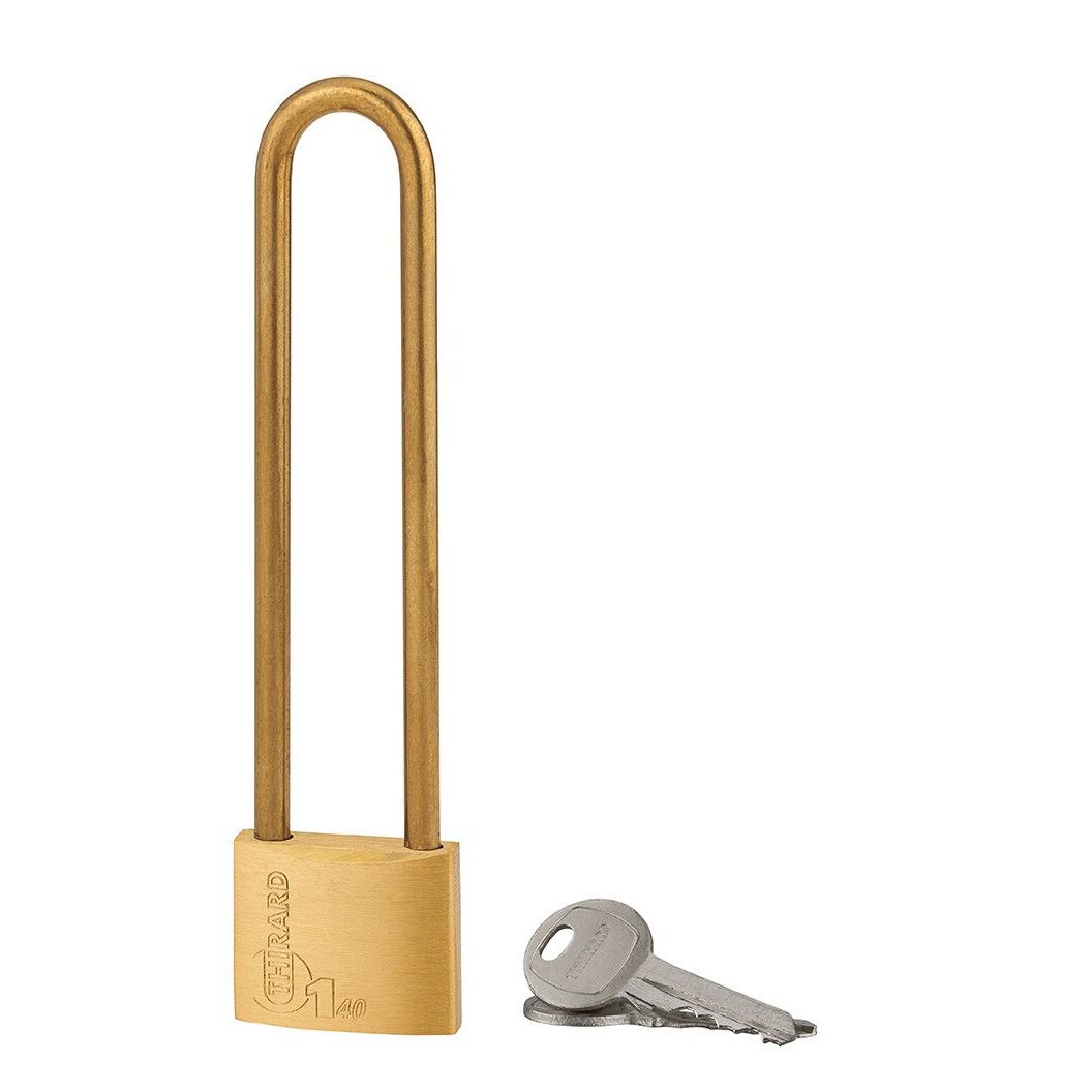 Lacat de exterior, cu cheie, TYPE 1, 40 mm, toarta inalta