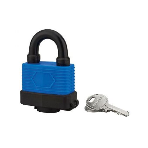 Lacat de exterior, cu cheie, SLICE, 50 mm, diverse culori