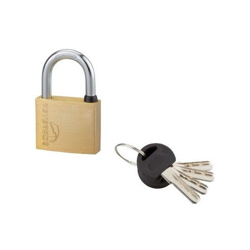 Lacat de exterior, cu cheie, REVERSO, 40 mm