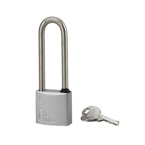 Lacat de exterior, cu cheie, TYPE 1, 30 mm, toarta inalta, cromat