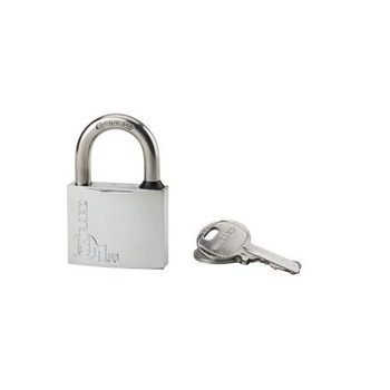 Lacat de exterior, cu cheie, TYPE 1, 50 mm, cromat Lacat de exterior, cu cheie, TYPE 1, 50 mm, cromat