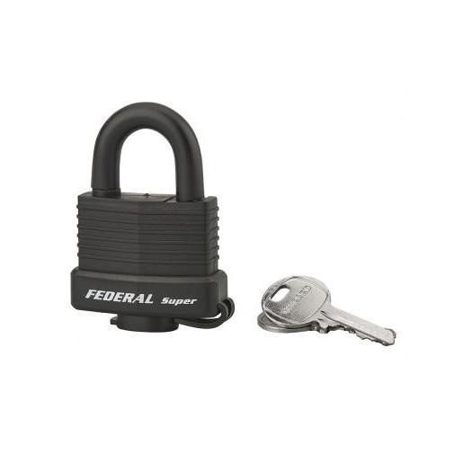 Lacat de exterior, cu cheie, SEA LINE, 40 mm, anti-soc, diverse culori