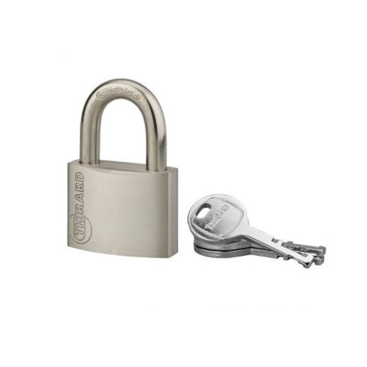 Lacat de exterior, cu cheie, CINOX, 50 mm