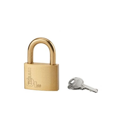 Lacat de santier, cu cheie, TYPE 1, 60 mm, toarta alama