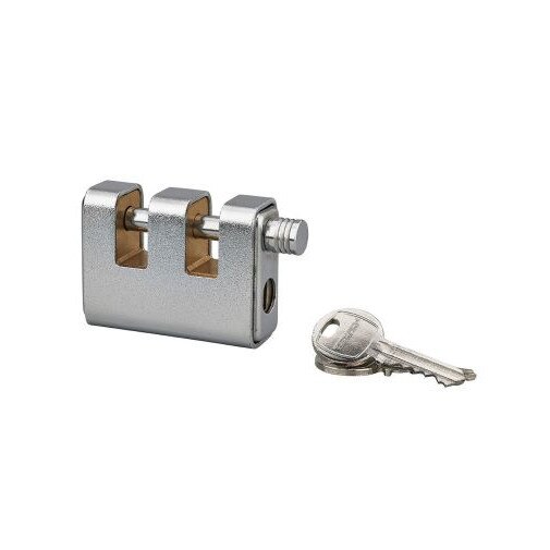 Lacat de santier, cu cheie, LAND BLINDAT, 80 mm, dublu toarta