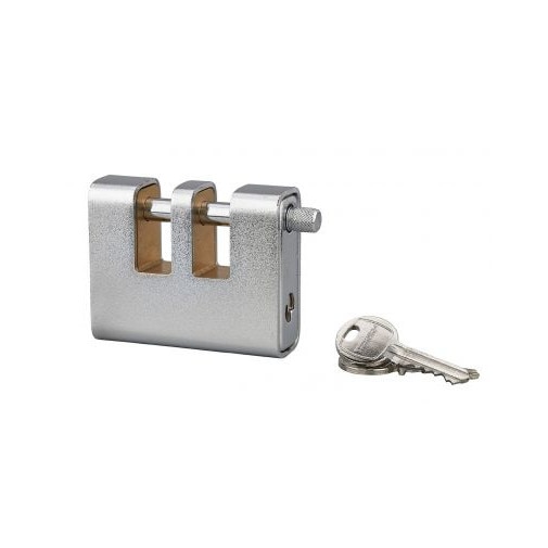 Lacat de santier, cu cheie, LAND BLINDAT, 90 mm, dublu toarta