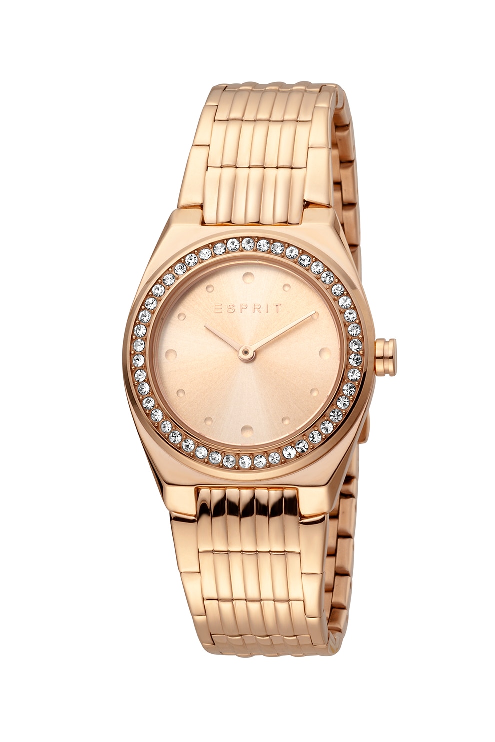 Esprit, Ceas cu bratara metalica si cristale, Auriu rose