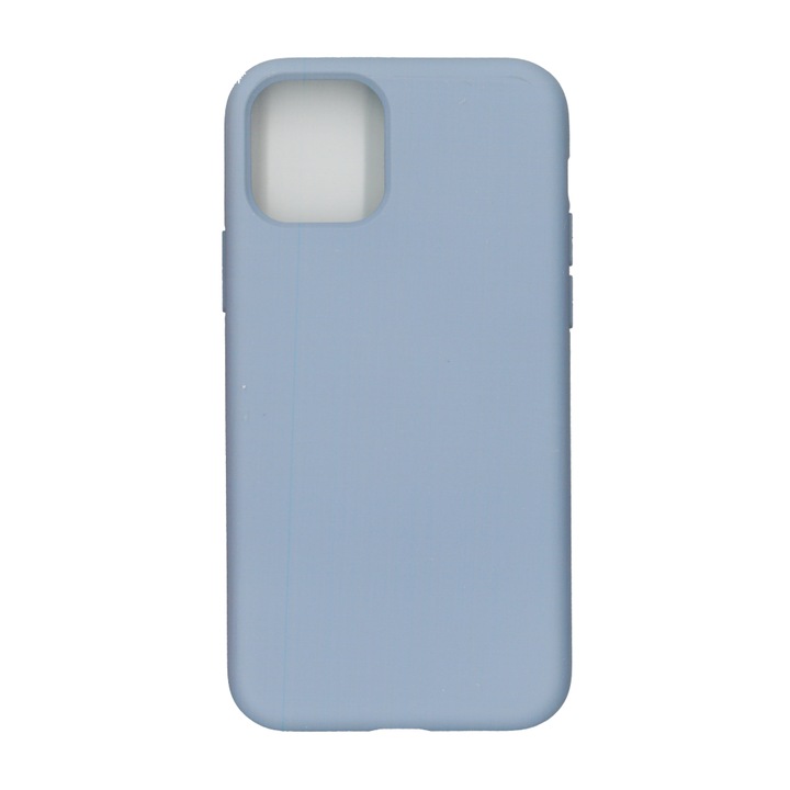 Husa Liquid din silicon mat pentru Apple iPhone 11 Pro Max, bleu