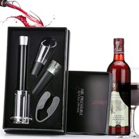 tirbuson modern cu pompa de aer set 4 accesorii pentru desfacut sticla vin dop vacuum palnie taietor sigiliu cadou ak6410 imagen 14_0_
0