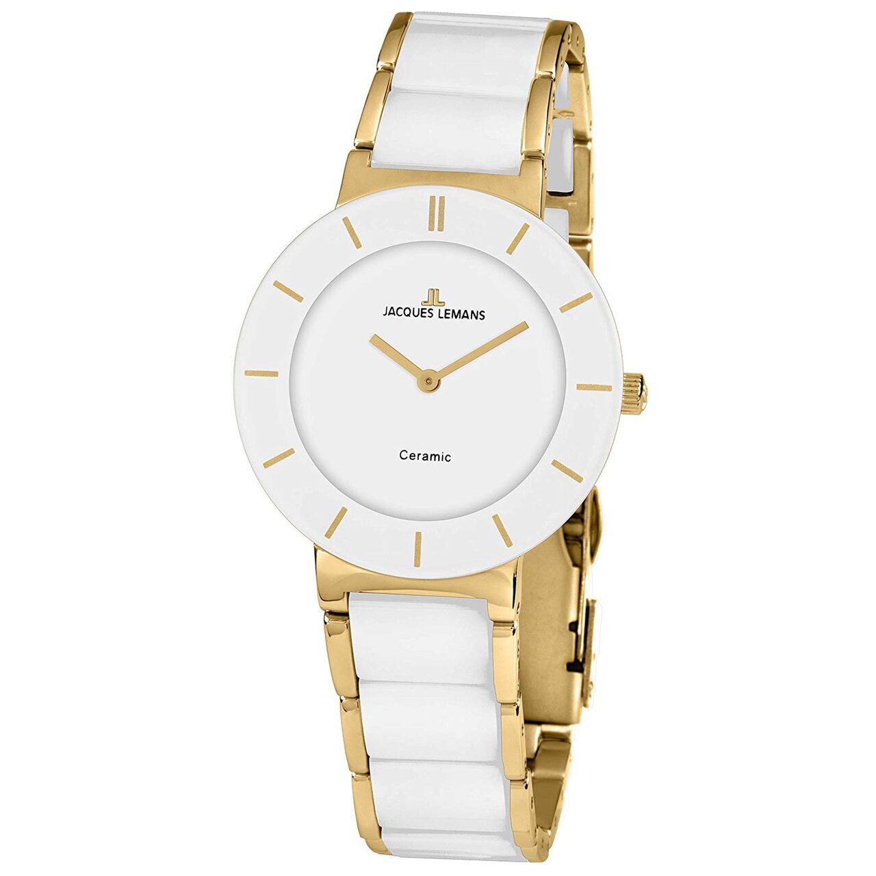 Ceas de dama Jacques Lemans 1-1947F Monaco, 30mm, 10ATM, Auriu