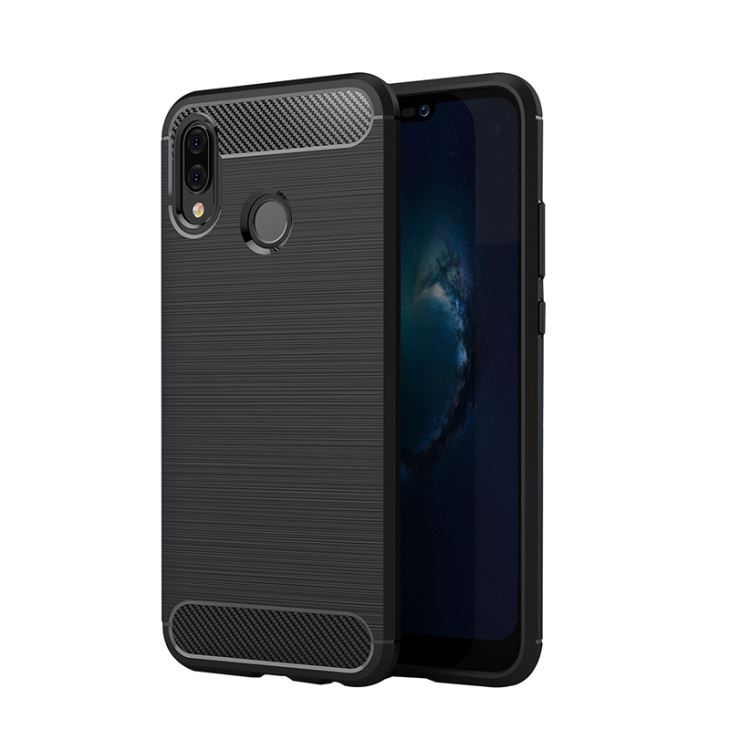 Husa Huawei Y7 2019 TPU Carbon Negru