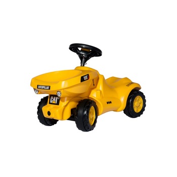 Tractor CAT fara pedale Rolly Toys, galben Tractor CAT fara pedale Rolly Toys, galben