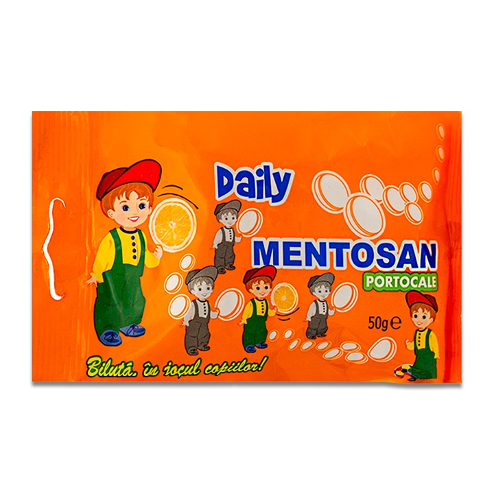 Mentosan portocala 5 bucati x 50g, Daily