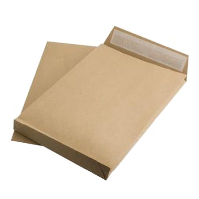 Plic Bong B4 (250 x 353 mm) Kraft cu burduf 5cm 250buc/cutie