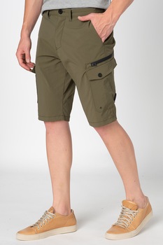 Tom Tailor, Bermude cargo, Verde oliv/Negru, 30 Tom Tailor, Bermude cargo, Verde oliv/Negru, 30