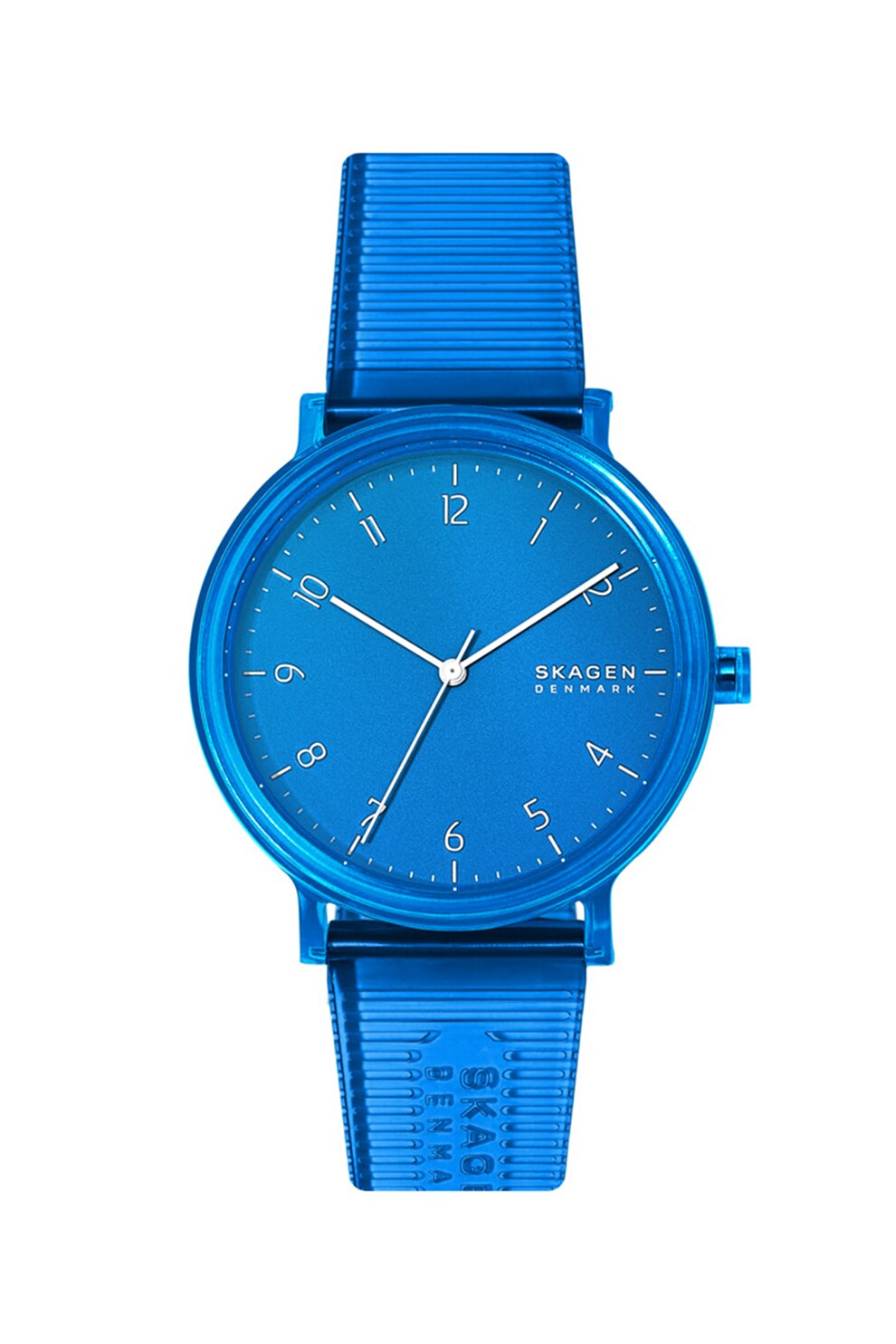 Skagen, Ceas analog cu o curea din piele ecologica, Albastru royal