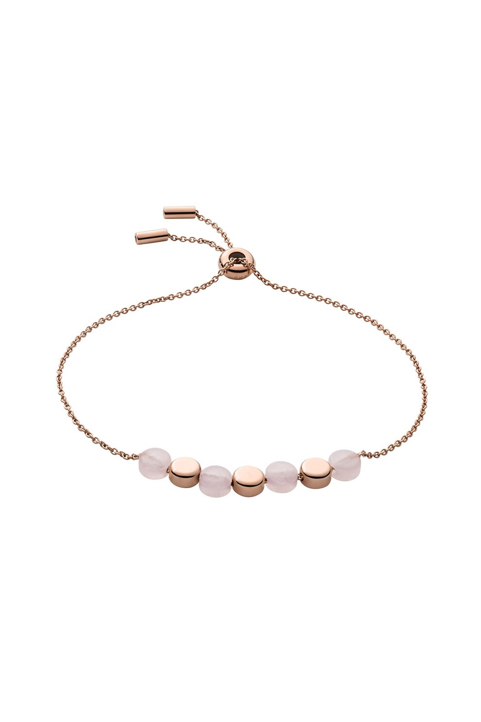 Skagen, Bratara decorata cu margele semipretioase, Auriu rose