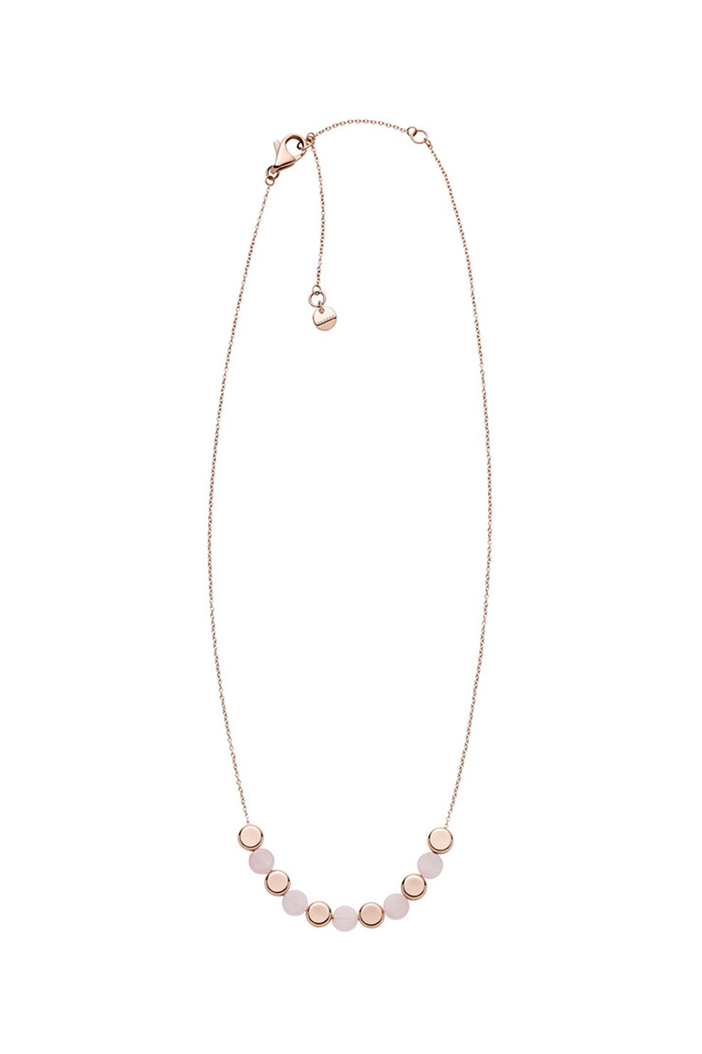 Skagen, Colier decorat cu margele semipretioase, Auriu rose